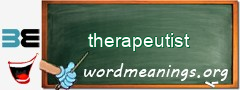 WordMeaning blackboard for therapeutist